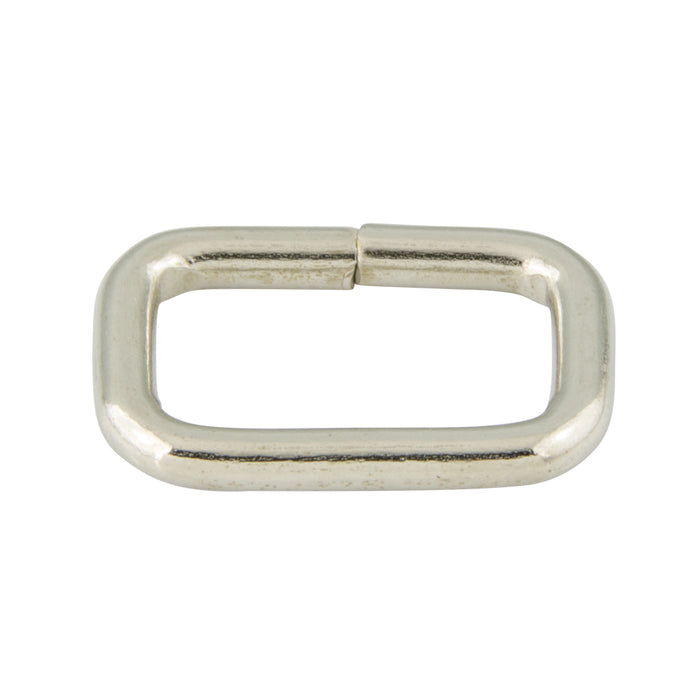 Oblong Tuck Loop ID 1" W x 7/16" H, .113" Wire DIA Steel Wire Nickel Pl by Spaenaur Inc.