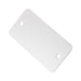Étiquette vierge rectangulaire standard (un trou de 1/4 po) 5/8 po x 1 3/8 po x 0,032 po d'épaisseur Aluminium anodisé uni par Spaenaur Inc.