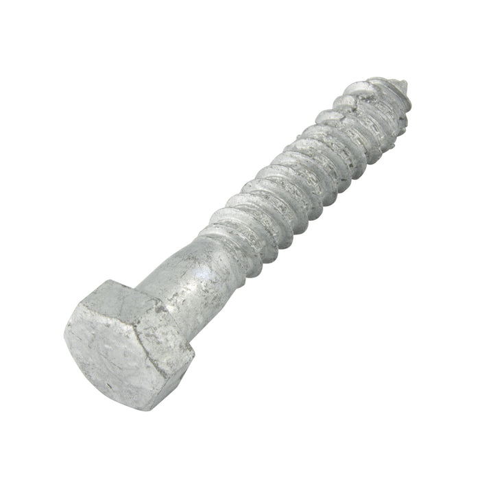 Lag Screw, Hex Head, 1/2" x 6" Length, Steel Hot Dip Galvanized