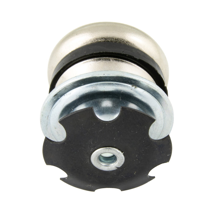 Furniture Glide Swivel Type Steel Base Rubber Cushion Silencer 7/8" Base, 1"OD Rd x .870"-.902" ID Tube Steel/Rubber Nickel or Zinc Plated Our Option by Spaenaur Inc.