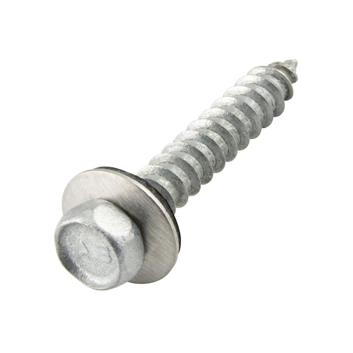 Tapping Screw, Hex Head Unslotted Drive, Type A, #14 x 1-1/2" Length, Stainless Steel by Spaenaur Inc.