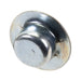 Écrou à pousser de type « Washer Cap » pour tige de 3/16", rondelle de 1/2" de diamètre, hauteur totale de 0,202", en acier zingué par électrolyse, fabriqué par Spaenaur Inc.