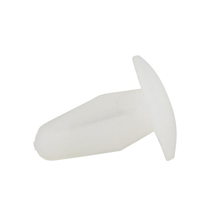 Attache à clip Dart (flèche) Taille du trou : 0,250 po à 0,260 po Capacité de préhension : 0,125 po à 0,187 po Longueur de tige : 0,600 po Nylon naturel par Spaenaur Inc.