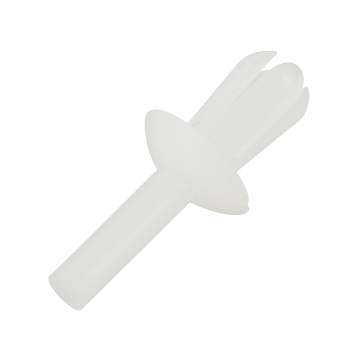 Drive Rivet, Round Head .125" DIA x .225" LGTH, .031"/.140" Grip Range Nylon 6/6 Natural