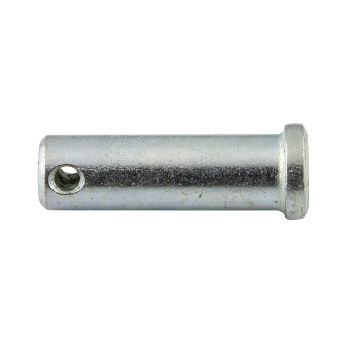 Clevis Pin Cross Drilled & Cntrsunk 1/4" DIA x 13/32" to Hole Centre x 1/2" Under Head, 3/32" Hole DIA Low Carbon Steel Case Hardened Zinc Chromate Plated