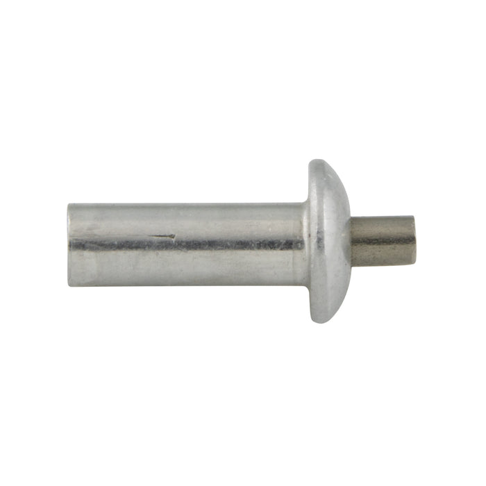 Rivet à tête universelle 5/32 po de diamètre x 1/4 po de longueur, 1/8 po de prise nominale, en aluminium avec tige en acier inoxydable, lisse, de SouthCo
