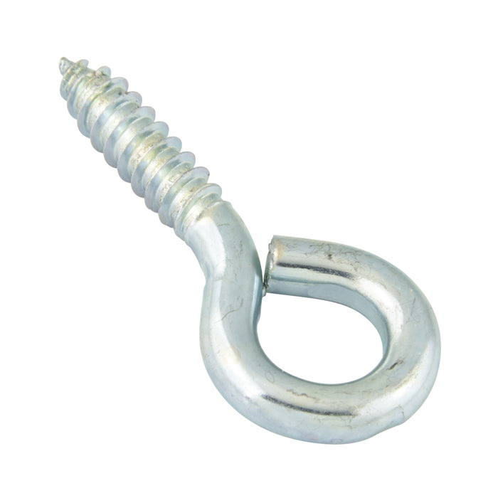 Screw Eye, Medium Eye, 0.105" Wire Diameter x 15/16" Length, 9/32" Eye Inside Diameter, Steel Zinc Plated by Spaenaur Inc.