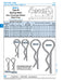 Agrafe pour goupille d'attelage 6 mm de diamètre x 1-7/32 po de diamètre intérieur x 4-39/64 po de longueur, en acier à ressort traité thermiquement et zingué par Spaenaur Inc.
