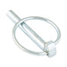 Lynch Pin with Chain & Spring Steel Snap Ring 5/16" DIA x 2-11/32" Pin LGTH Low Carbon Steel Case Hard Clear Zinc Dichromate Plated by Spaenaur Inc.