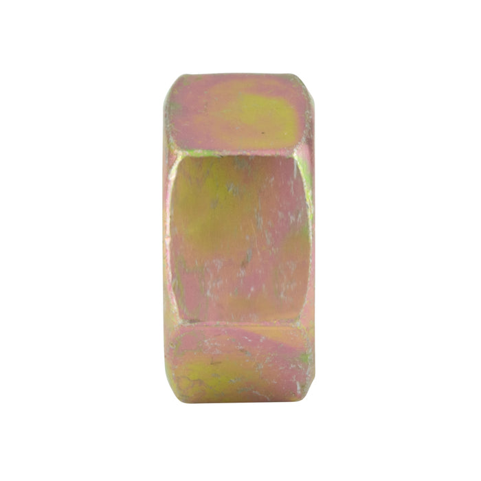 Finished Hex Jam Nut 1/2"-13 UNC (3/4" AF x 5/16" THK) Steel Trivalent Zinc Plated