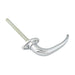 Non-Locking Handle Arched Style 1.5" C. to C. x 5" Shaft LGTH Steel, Chrome Plated by Spaenaur Inc.