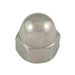Écrou borgne, 1/4"-28, diamètre extérieur 7/16", épaisseur 15/32", en acier inoxydable, fabriqué par Spaenaur Inc.