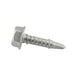 Self-Drilling Screw, Point 2, Hex Washer Head, #8-18 x 5/8" Length, Carbon Steel Zinc Plated by Spaenaur Inc.