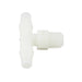 Raccord en T miniature pour tube de 1/16 po de diamètre intérieur (1/8 po-27 NPT) en nylon par Spaenaur Inc.