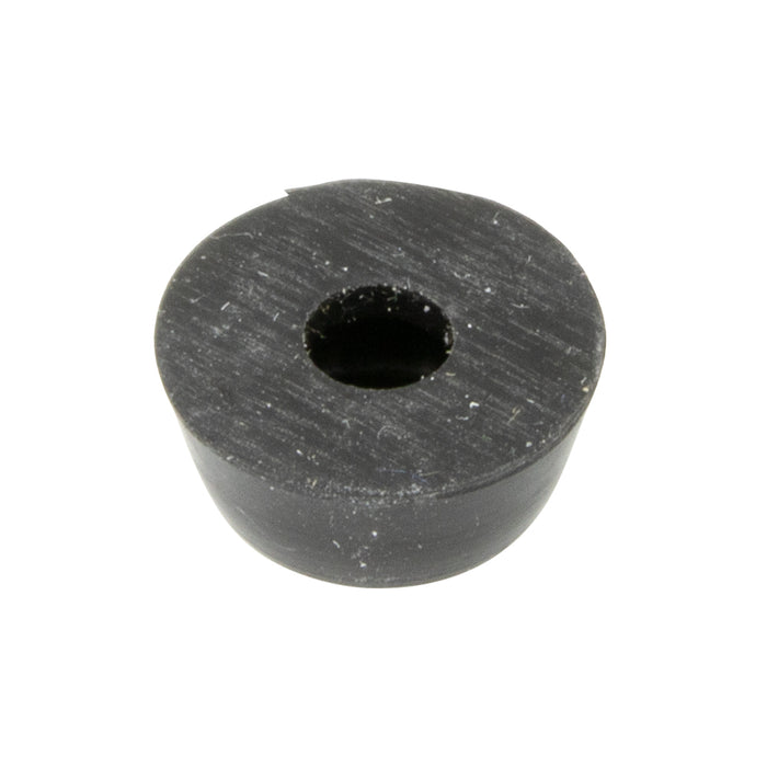 Rubber Cap 1/2" OD x 1/4" O/A Hgt x 11/64" Hole DIA Sbr Black, 60 Duro by Spaenaur Inc.