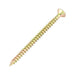 Particle Board Screw, Flat Head, R2 Torx 90° ctsk., 4.0 mm x 20 mm(#8 x 3/4"), Steel Yellow Zinc Plated by Spaenaur Inc.