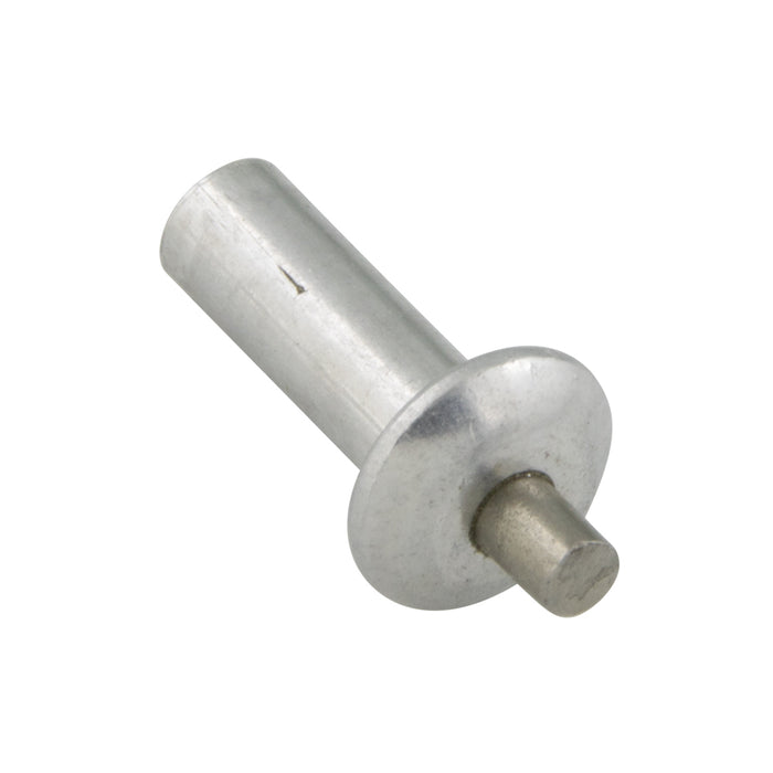 Rivet à tête universelle, diamètre 5/32 po x longueur 1/2 po, prise nominale 3/8 po en aluminium avec goupille en acier inoxydable, sans finition, par SouthCo