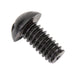 Machine Screw, Round Head, Slotted Drive, 1/4"-20 UNC x 1/2" Length, Nylon Black Black by Spaenaur Inc.