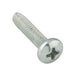 Thread Rolling Screws, Pan Head Phillips Drive, Fully-Threaded, 1/4"-20 x 3/4" Length, Case Hardened Low Carbon Steel Zinc Plated by Spaenaur Inc.