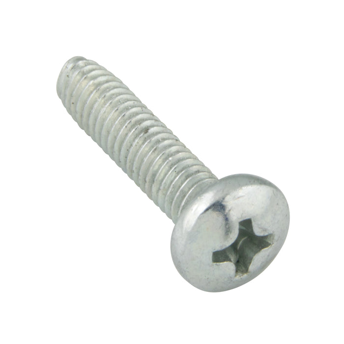 Thread Rolling Screws, Pan Head Phillips Drive, Fully-Threaded, #8-32 x 5/8" Length, Case Hardened Low Carbon Steel Zinc Plated