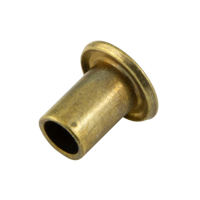 Rivet tubulaire à tête plate sous-coupée 7/32" x 3/8" L (diamètre de tête 23/64") Acier zinc dichromate jaune ANSI B18.7-1972 par Spaenaur Inc.