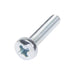 Machine Screw, Raised Cheese Head, Phillips Drive, M4 x 0.70 mm UNC x 20 mm Length, Steel Zinc Plated Blue by Spaenaur Inc.