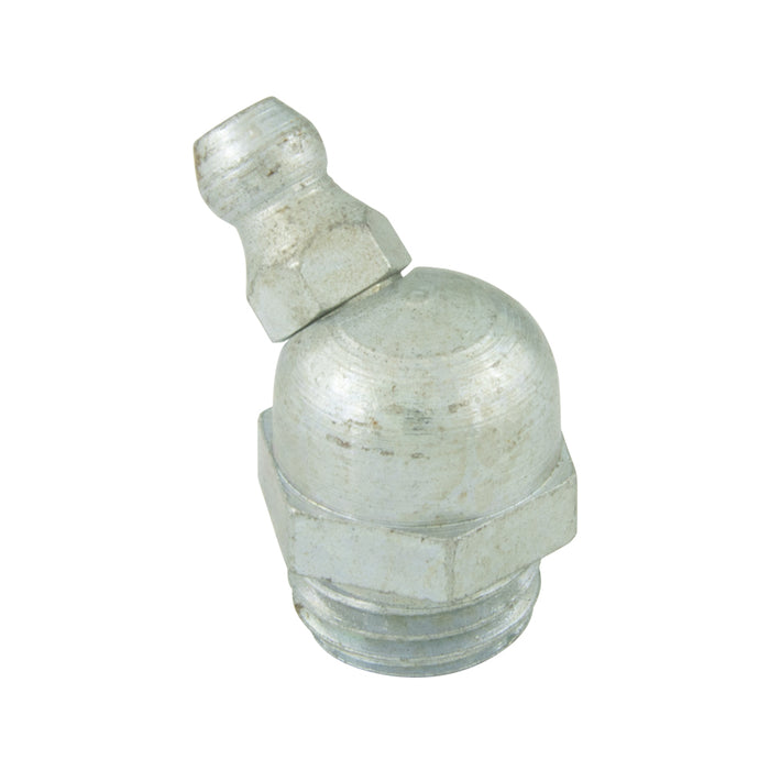 Graisseur BM 6 X0,75 en acier brut à 45 degrés/H2 M6X0,75 zingué