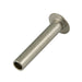 Rivet tubulaire plat en acier à tête ovale 1/4 po de diamètre x 7/8 po de longueur x 7/16 po de diamètre de tête Acier à faible teneur en carbone, nickelé ANSI B18.7 par Spaenaur Inc.