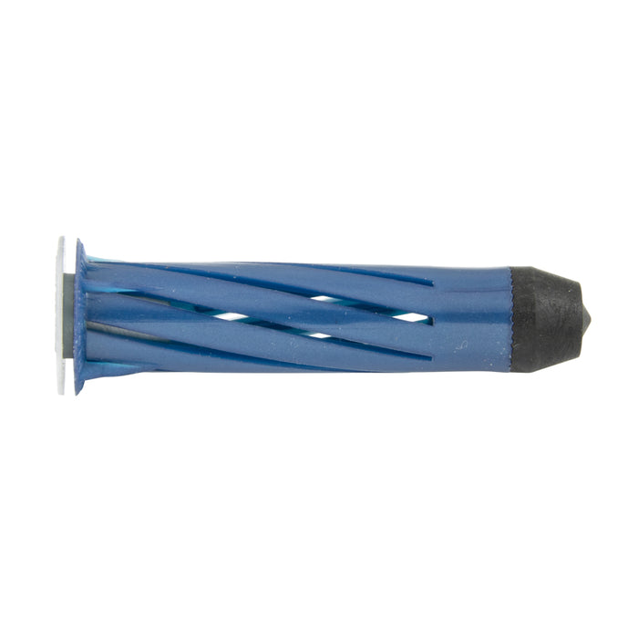 "Rosett" Hollow Wall Anchor, Twisted Grooved, Telescope Head, Nylon Blue, 3/8" Drill Dia x 1-3/4" Length