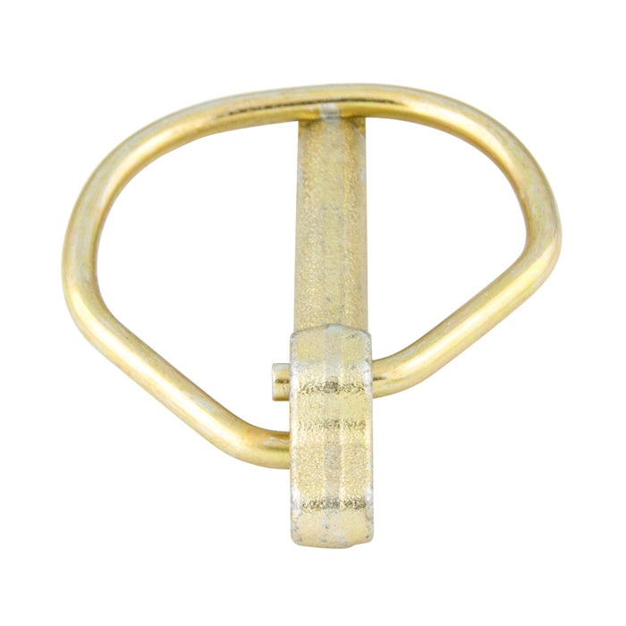 Safety Linch Pin, DIN 11023 11.5mm DIA x 55mm LGTH Drop forged Steel Yellow Galvanized
