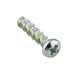 Tapping Screw, Hex Washer Head Unslotted Drive, Type AB, #10 x 5/8" Length, Steel Zinc Plated by Spaenaur Inc.