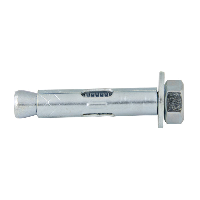 Hex Head Sleeve Anchor, Red Head®, 5/8" x 4-1/4" Effective Length, Carbon Steel, Zinc Plated