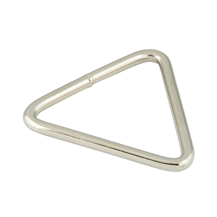 Welded Triangle Ring 1-1/2" IW x .135" Wire DIA Steel Nickel Plated by Spaenaur Inc.