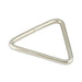 Welded Triangle Ring 1-1/2" IW x .135" Wire DIA Steel Nickel Plated by Spaenaur Inc.