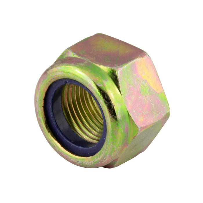 Nylon Insert Hex Locknut, Standard 1 1/2"-6 UNC GR 8 Steel Yellow Zinc Dichromate by Spaenaur Inc.