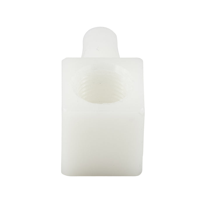 Miniature 90 Degree Barbed Fitting for 1/4" Tubing ID (1/8"-27) Nylon by Spaenaur Inc.