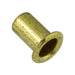 Regular Rolled Flange Eyelet, 5/32" Nom. Hole Size x 0.152" Barrel OD x 5/32" Barrel Length x 0.245" Flange Dia., Brass by Spaenaur Inc.