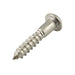 Wood Screw, Flat Head, Slotted, #6 x 3/4" Length, Stainless Steel, ASME/ANSI B18.6.1 by Spaenaur Inc.