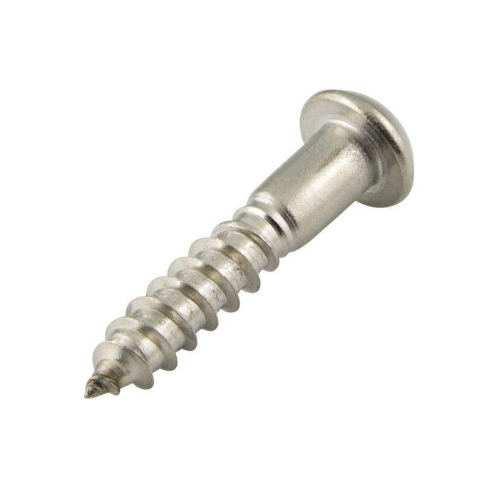 Wood Screw, Flat Head, Slotted, #12 x 2" Length, Stainless Steel, ASME/ANSI B18.6.1 by Spaenaur Inc.