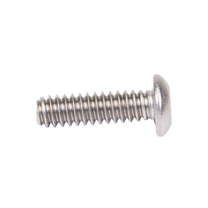 Security Screw, Button Head Security Hex Socket Drive, #6-32 UNC x 1/4" Length, Stainless Steel by Spaenaur Inc.