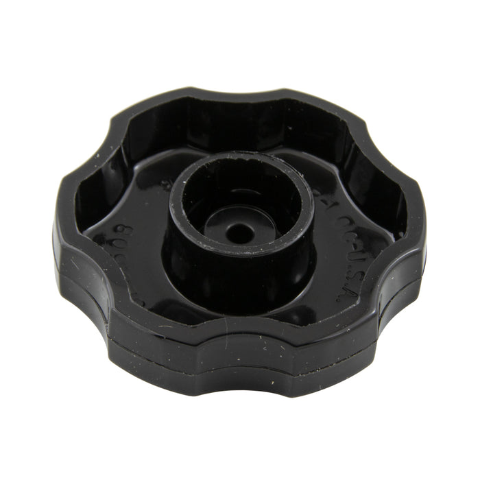 Shear-Loc Knob, Rosette Style 3/8" x 1 1/2" Dupont Delrin 500 Black by Spaenaur Inc.