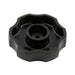 Shear-Loc Knob, Rosette Style 3/8" x 1 1/2" Dupont Delrin 500 Black by Spaenaur Inc.