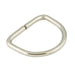 Dee Ring, 1" Inside Width, 13/16" Inside Height Cast Solid Brass, Nickel Plated by Spaenaur Inc.