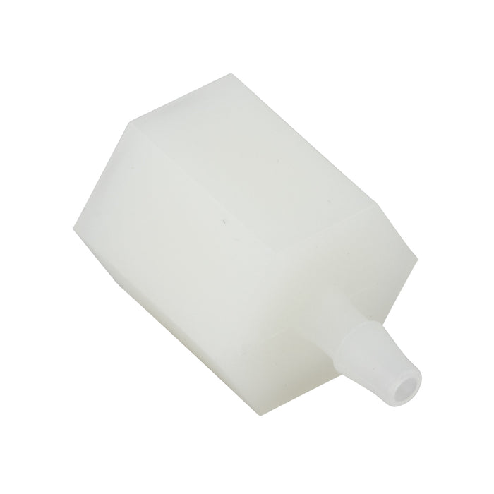 Raccord miniature à bords dentelés pour tube de 1/8 po de diamètre intérieur (1/8 po-27 Fpt) en nylon par Spaenaur Inc.