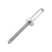 Pop Rivet Dome Head, Open End 1/8" x .203" LG (.031"-.062" Grip) Steel Zinc Plated by Pop®
