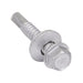 Teks Point 3 Self-Drilling Screw, Hex Head with Bonded Washer Head, #14 x 1-1/2" Length, Low Carbon Steel Mechanical Zinc with Oxyseal Coating by Spaenaur Inc.
