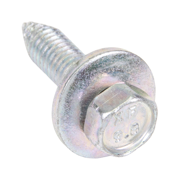 Sems Machine Screw Hex Head With, 17.0mm OD Washer Head, Ca Point, M6.3 X 1.00 Pitch X 25mm Length, Low Carbon Steel, Zinc Plated by Spaenaur Inc.