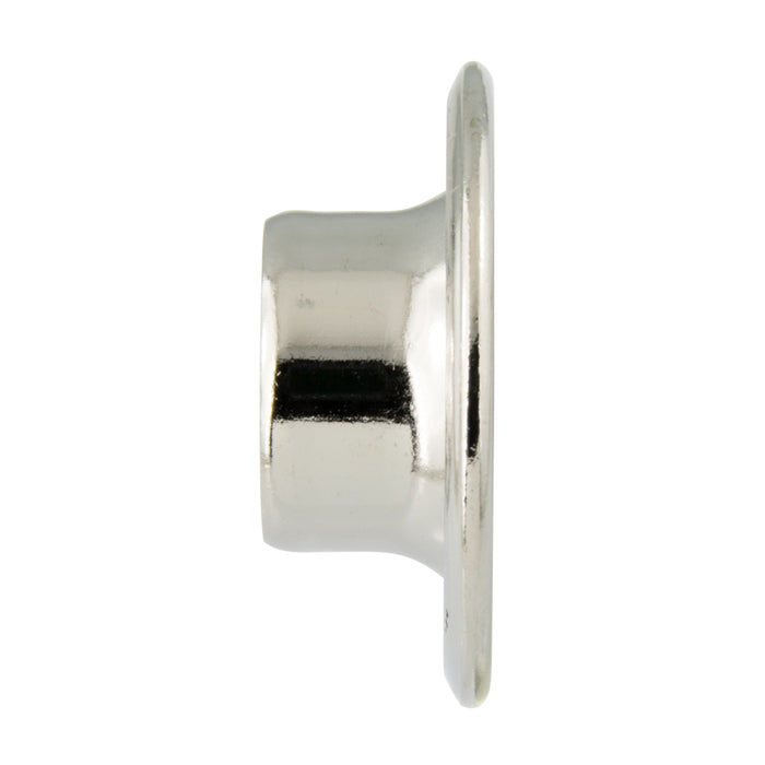 Brass Grommet And Spur Washer (116-126 And 116-226) 144/Pk 7/16" Hole Dia., Size #2 Brass Nickel Plated