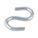"S" Hook .141" Wire DIA, 1-1/2" O/A Length C-1010 Steel Bright Zinc Plated by Spaenaur Inc.
