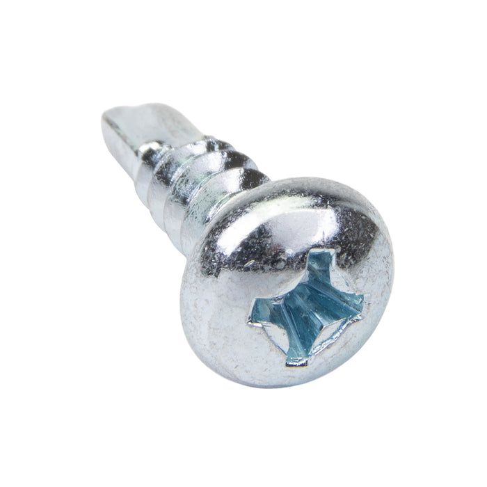 Teks Point 2 Self-Drilling Screw, Pan Head, Phillips Cross-Recess, #8-18 x 1/2" Length, Carbon Steel Zinc Plated by Spaenaur Inc.
